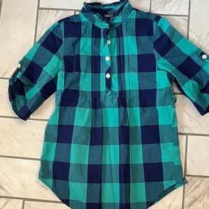 Chaps plaid dress size 7 girls